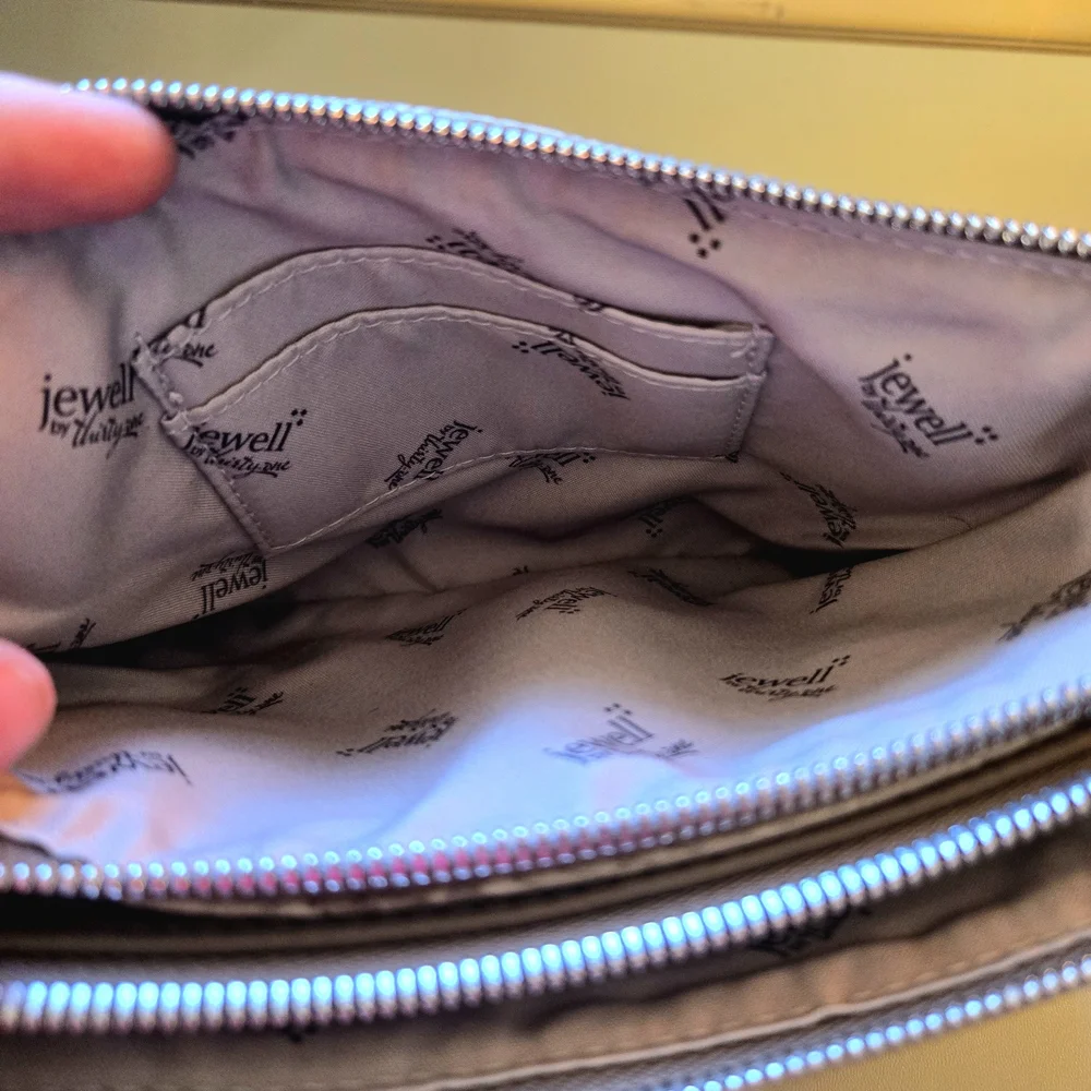 Thirty One Gray Snakeskin Vegan Leather Crossbody Convertible Bag, NWOT